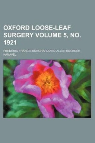 Cover of Oxford Loose-Leaf Surgery Volume 5, No. 1921