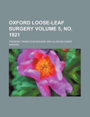 Book cover for Oxford Loose-Leaf Surgery Volume 5, No. 1921