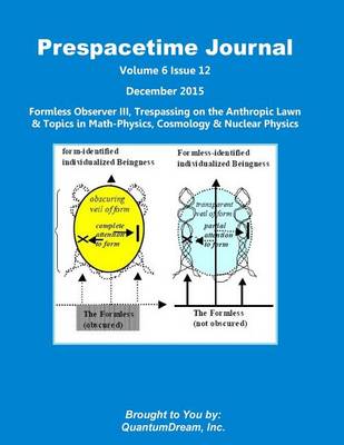 Book cover for Prespacetime Journal Volume 6 Issue 12