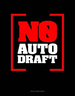 Book cover for No Auto Draft