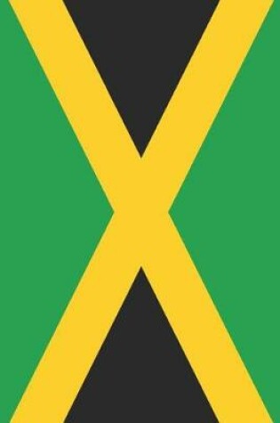 Cover of Jamaica Flag Notebook - Jamaican Flag Book - Jamaica Travel Journal