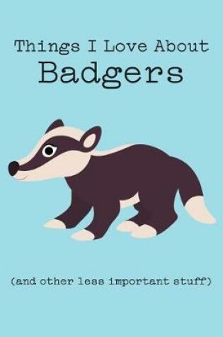 Cover of Things I Love about Badgers (and Other Less Important Stuff)