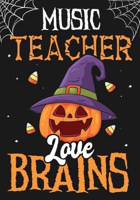 Book cover for Music Teacher Love Brains