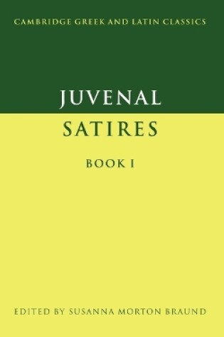 Cover of Juvenal: Satires Book I