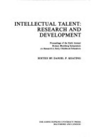 Cover of Intellectual Talent
