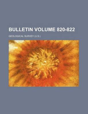 Book cover for Bulletin Volume 820-822