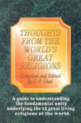 Cover of Thoughts from the World's Great Religions