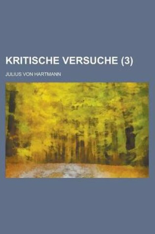 Cover of Kritische Versuche (3 )