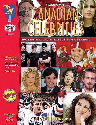 Book cover for Reading with Canadian Celebrities