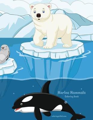 Book cover for Marine Mammals Coloring Book 1