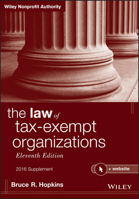 Book cover for The Law of Tax-Exempt Organizations, 2016 Supplement