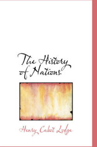 Cover of The History of Nations