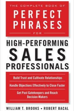 Cover of The Complete Book of Perfect Phrases for High-Performing Sales Professionals