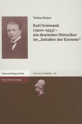 Cover of Karl Griewank (1900-1953)