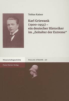 Book cover for Karl Griewank (1900-1953)