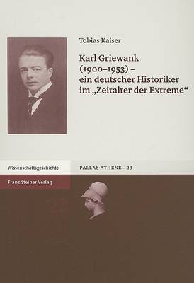 Cover of Karl Griewank (1900-1953)