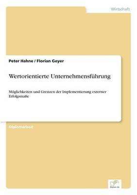 Book cover for Wertorientierte Unternehmensführung