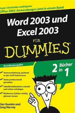 Cover of Word 2003 Und Excel 2003 fur Dummies