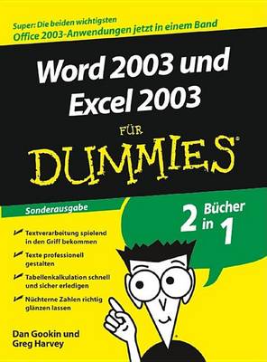 Cover of Word 2003 Und Excel 2003 fur Dummies