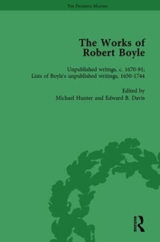 Cover of The Works of Robert Boyle, Part II Vol 7