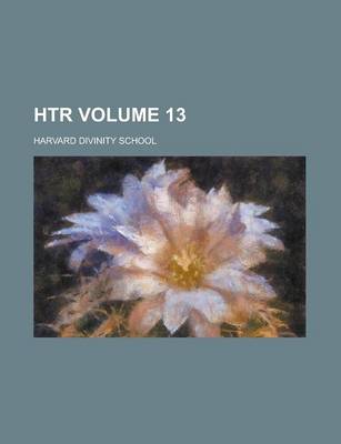 Book cover for Htr Volume 13