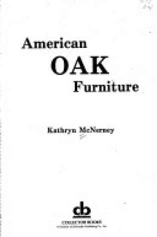 Cover of American Oak Furniture