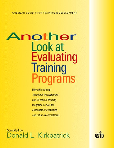 Book cover for Another Look at Evaluating Training Programs