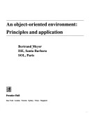 Cover of An Object-oriented Environment