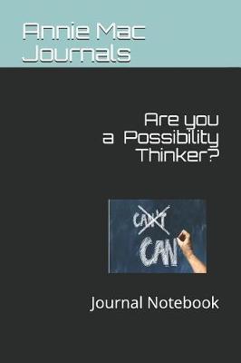 Book cover for Are you are Possibility Thinker?