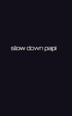 Book cover for Slow down papi writing drawing Journal