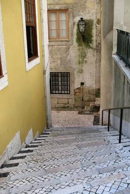 Book cover for Steps in Old Town Lisbon, Portugal