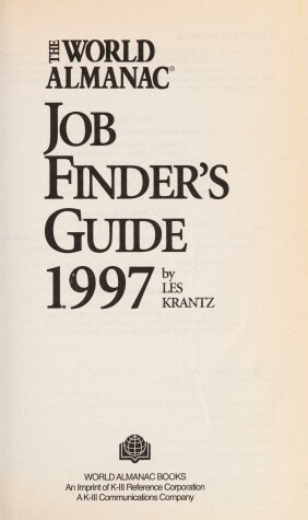 Book cover for The World Almanac Job Finders Guide 1997