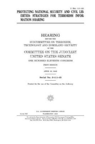 Cover of Protecting national security and civil liberties