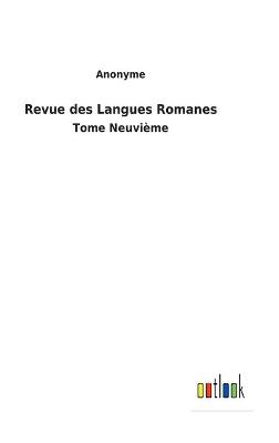 Book cover for Revue des Langues Romanes