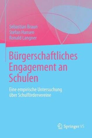 Cover of Burgerschaftliches Engagement an Schulen