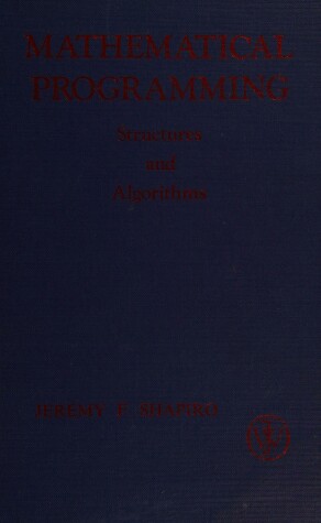 Book cover for Mathematical Programming