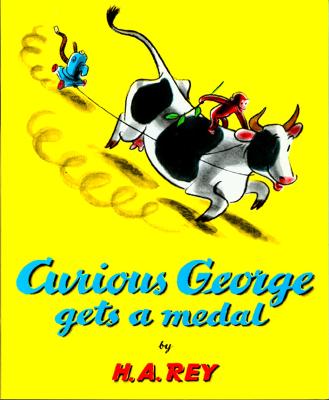 Book cover for Curious George Gets A Medal
