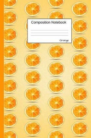 Cover of Orange Composition Notebook