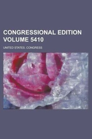 Cover of Congressional Edition Volume 5410