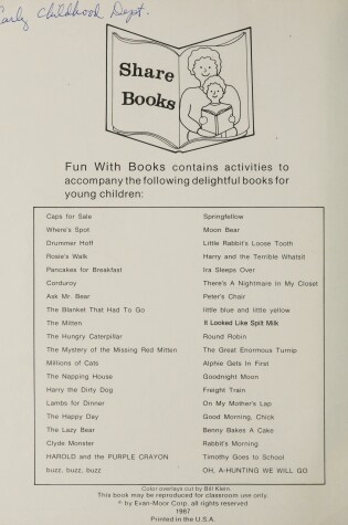 Cover of Fun with Books