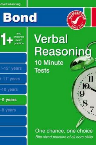 Cover of Bond 10 Minute Tests Verbal Reasoning 8-9 Years