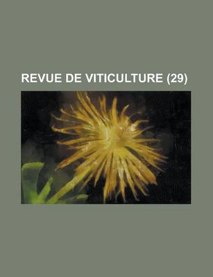 Book cover for Revue de Viticulture (29 )