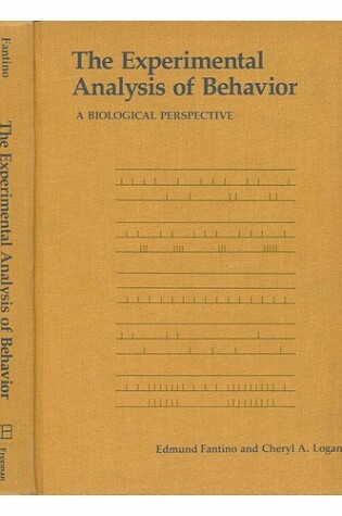 Cover of Experimental Analysis of Behaviour