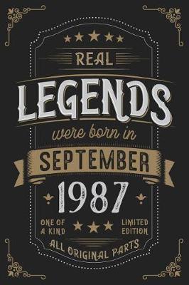 Book cover for Real Legends were born in September 1987