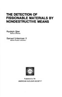 Book cover for Detection of Fissionable Materials by Nondestructive Means