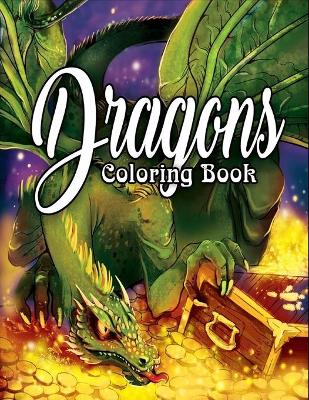 Book cover for Dragons Coloring Book