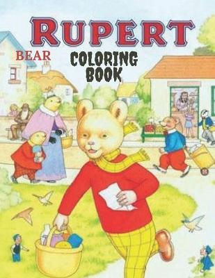 Book cover for Rupert Bear Coloring book