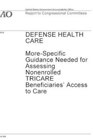 Cover of Defense Health Care