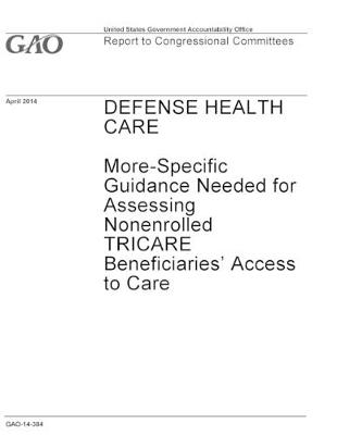 Book cover for Defense Health Care