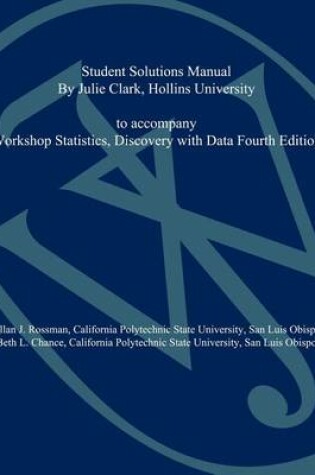 Cover of Student Solutions Manual to accompany Workshop Statistics